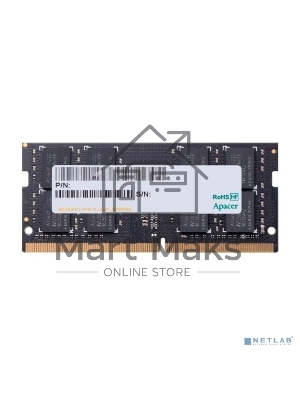 Оперативная память Apacer, DDR4, 16GB (1x16GB), 2666 MHz, CL19, SO-DIMM