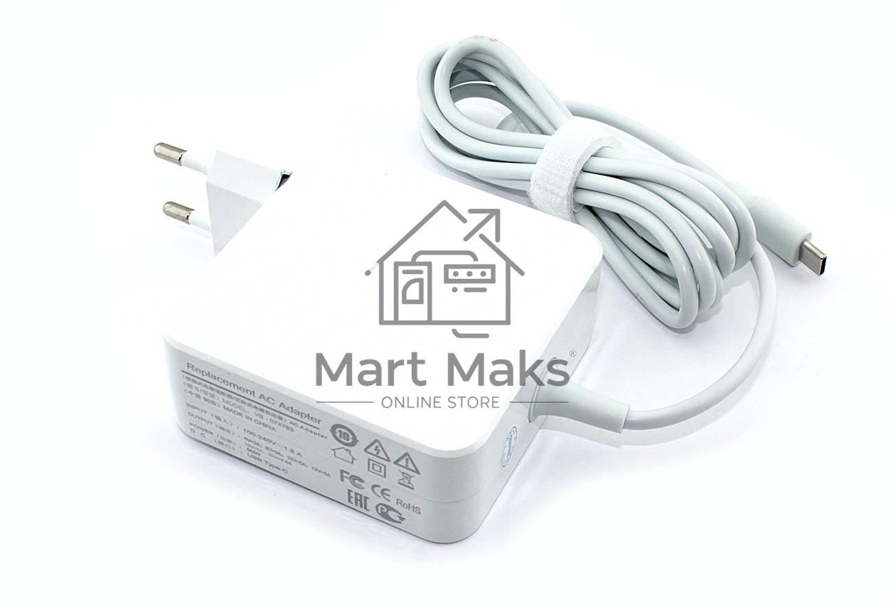 Блок питания (сетевой адаптер) для ноутбуков Xiaomi 90W USB-C (Type-C) OEM белый