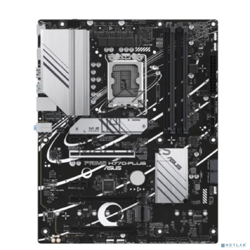 Материнская плата ASUS PRIME H770-PLUS, LGA 1700, Intel H770, 4xDDR5, 4xSATA, 3xM.2 PCIe 4.0 x4, 1xPCIe 5.0 x16, 2xPCIe 4.0 x4, 1xHDMI, 1xDP, 1xUSB-C 3.2 Gen 2, 2xUSB 3.2 Gen 2, 3xUSB 3.2 Gen 1, 1x 2.5Gb LAN, 3x3.5 мм, 7.1, ATX