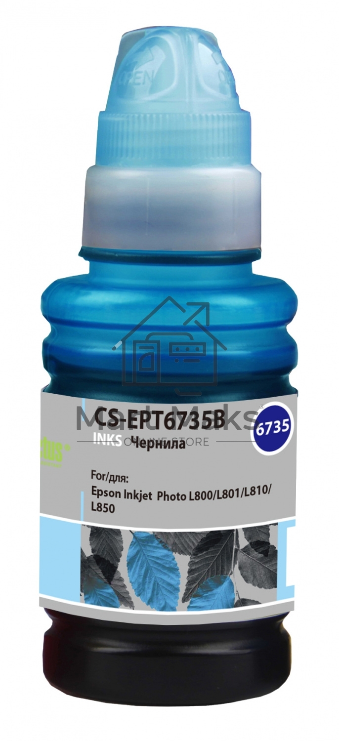 Чернила Cactus CS-EPT6735B светло-голубой100мл для Epson L800/L810/L850/L1800