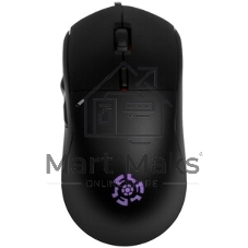 Мышь проводная Qumo UFO M77 черный, 2400 dpi, USB, кнопки - 6