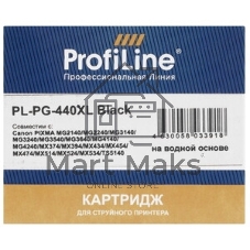 Картридж струйный ProfiLine PL-PG-440XL для принтеров Canon PIXMA MG2140/MG2240/MG3140/MG3240/MG3540/MG3640/MG4140/MG4240/MX374/MX394/MX434/MX454/MX474/MX514/MX524/MX534 с чернилами Black