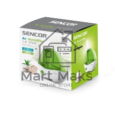 Увлажнитель воздуха Sencor SHF 921GR зеленый/белый, 20 м², 2.2 л