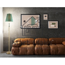 Светильник Ambrella light LH75059 BS/GN латунь/зеленый E27 max 60W D300*1550