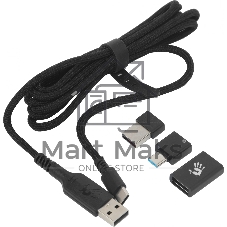 Мышь беспроводная/проводная A4Tech Bloody R72 Pro черный, 26000 dpi, USB Type-A, радиоканал, кнопки - 7