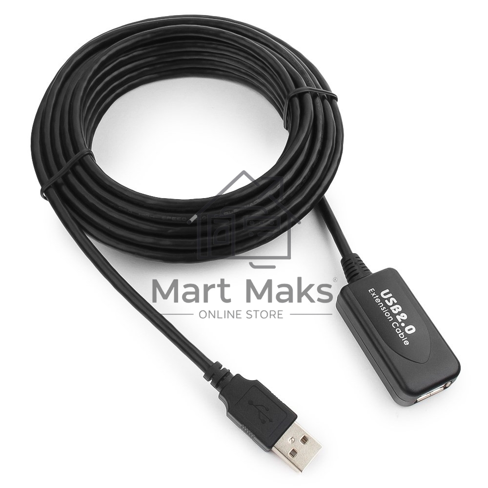 Кабель Gembird UAE016 USB 2.0 кабель удлинительный !!!Активный!!! 4.8м AM/AF