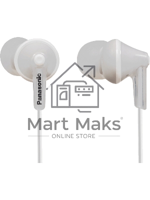 Наушники вкладыши Panasonic RP-HJE125E-W 1.1м белый проводные (в ушной раковине)