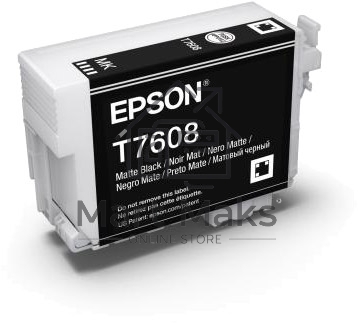Картридж струйный EPSON C13T76084010/C13T76084N10 черный матовый (25.9 мл) для SC-P600