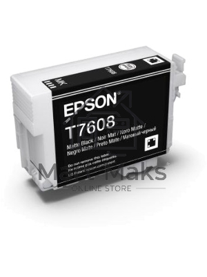 Картридж струйный Epson C13T76084010/C13T76084N10 черный матовый (25.9 мл) для SC-P600