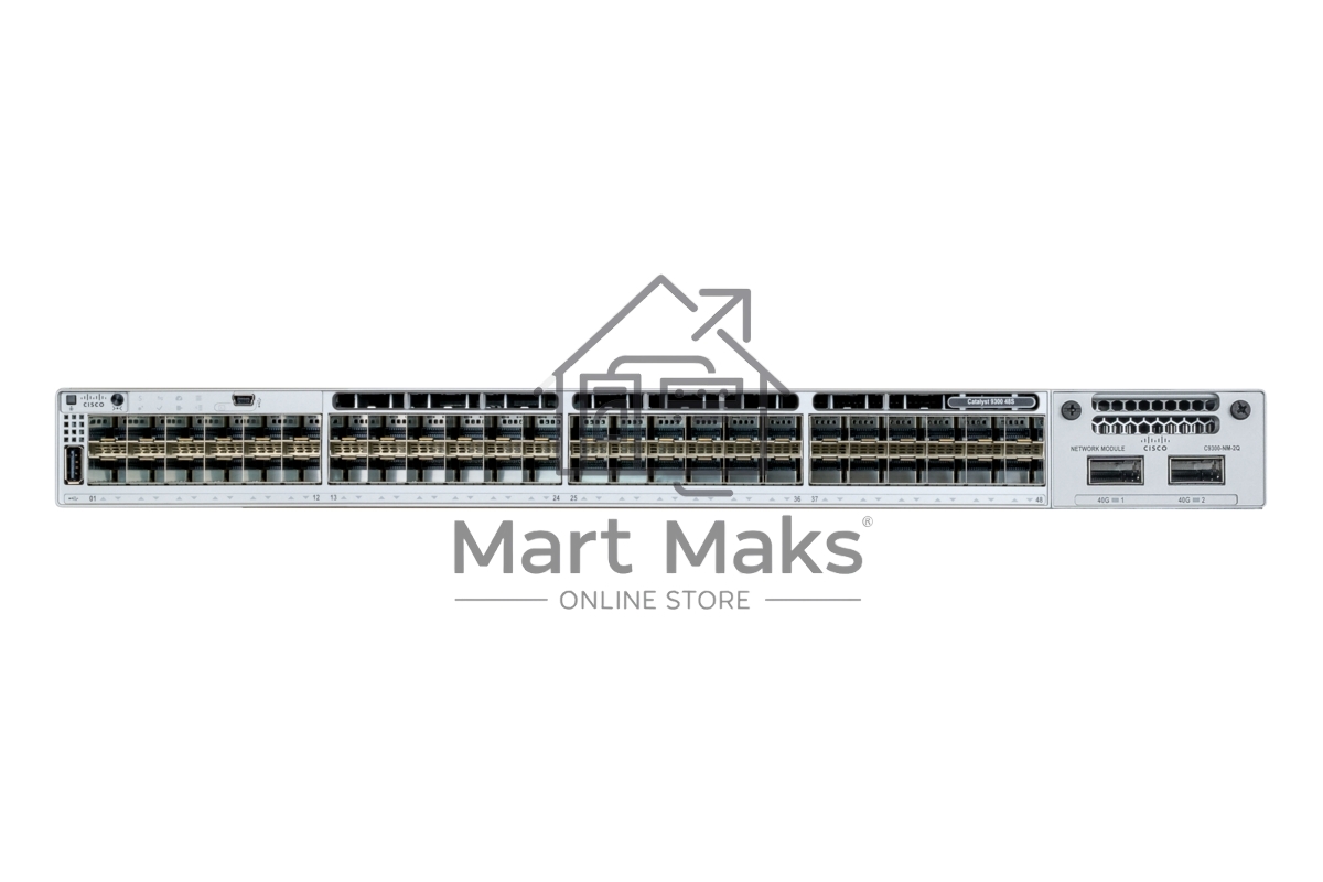 Коммутатор Cisco C9300-48S-A, 48×1 Гбит/с SFP, управляемый