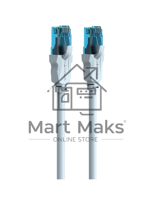 Патч-корд Vention прямой UTP cat.5е, RJ45 - 3 м. Серый VAP-A10-S300