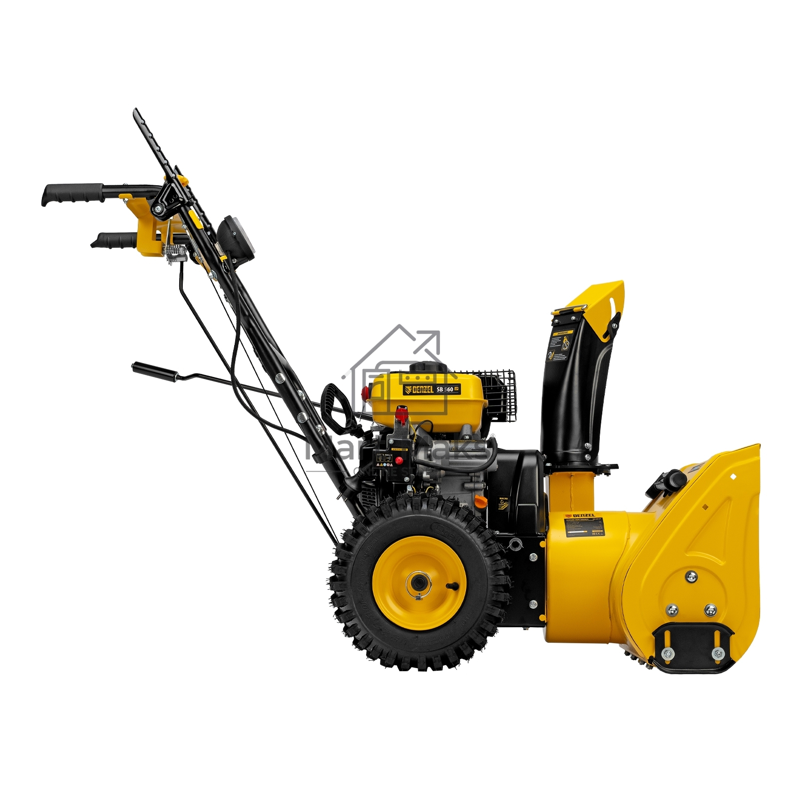 Бензиновая снегоуборочная машина SB 560 LP, 212cc, эл.старт, фара Denzel