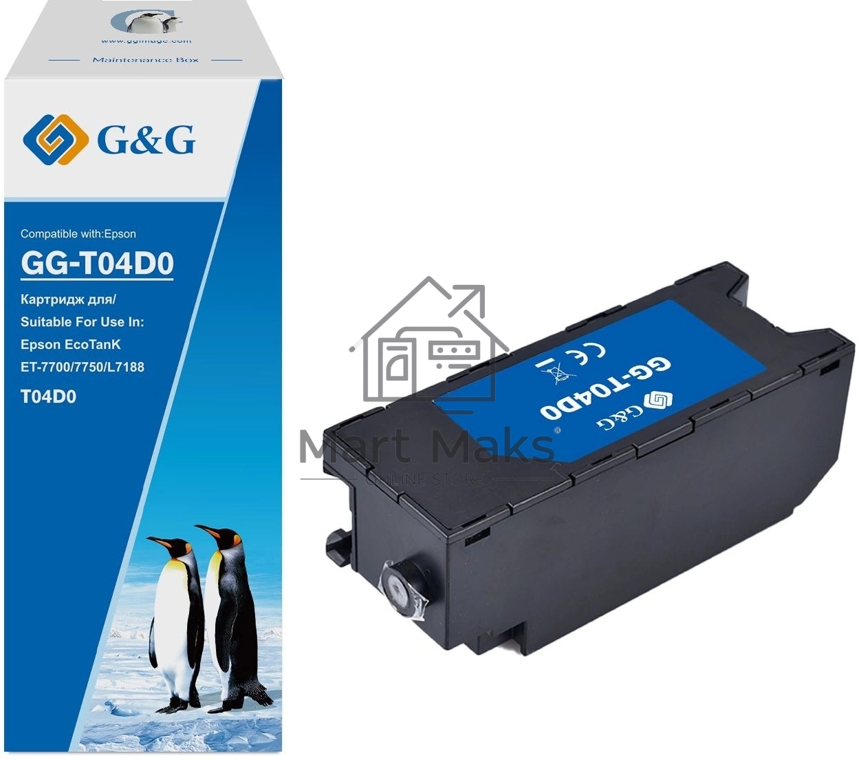 Бункер G&G GG-T04D0 (T04D0) для Epson EcoTanK ET-7700/7750/L7188