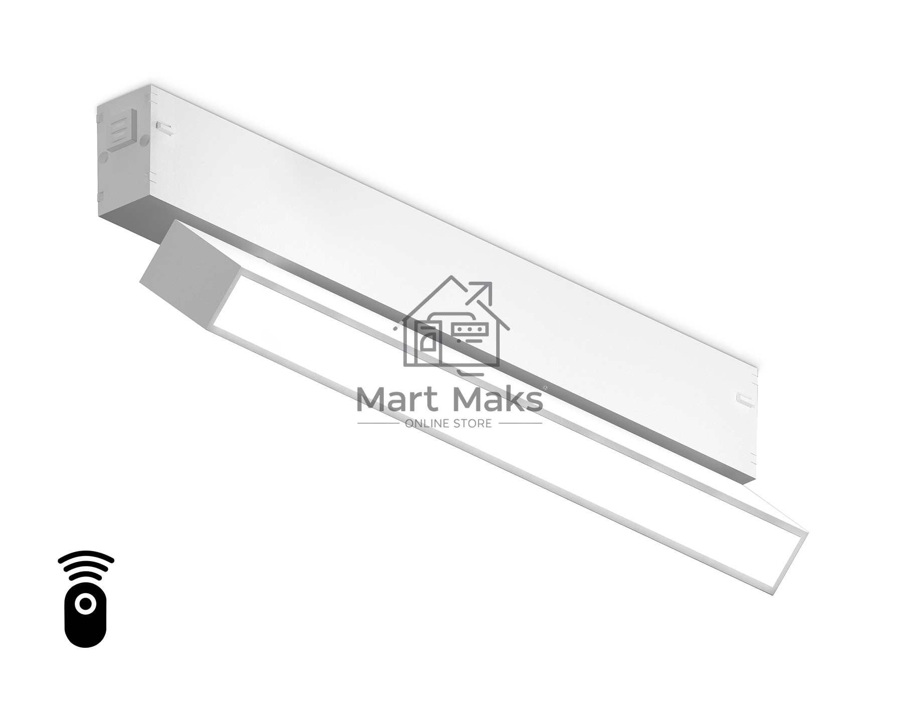 Управляемый светодиодный светильник для шинопровода Magnetic Ambrella light GL1331 WH белый IP20 18W 3000K-6400K 220V 120° 342*25*112 (Без ПДУ)