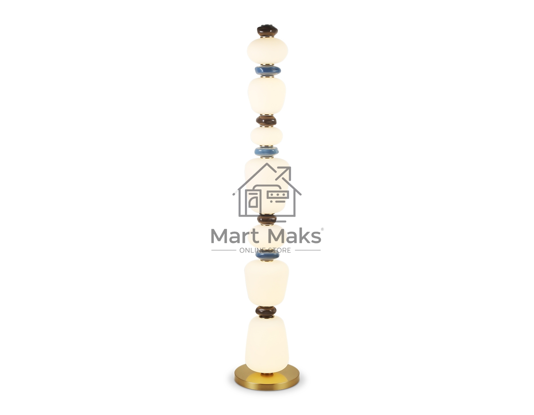 Светильник Ambrella light LH53172 SB/WH бронза/белый 34W 3000K D250*1305