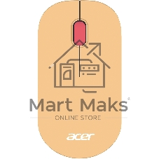 Мышь беспроводная Acer OMR205 бежевый/розовый, 1200 dpi, радиоканал, USB, кнопки - 3