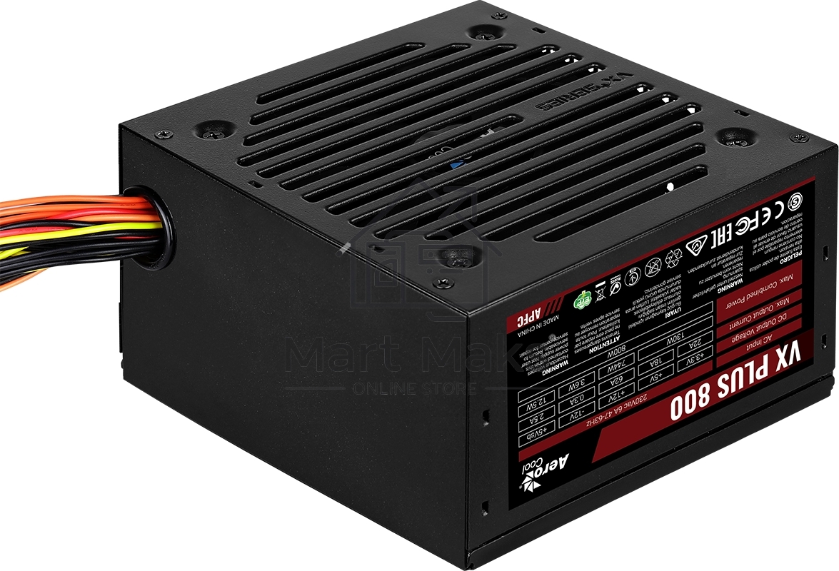 Блок питания Aerocool / Formula VX PLUS 800, 800DВт, 120мм, черный