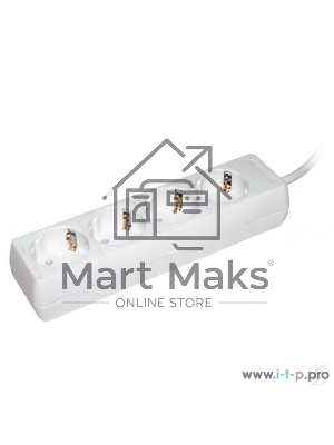 Удлинитель 4х5м с заземл. 16А IP20 У04 2P+PE ИЭК WYP10-16-04-05-Z-N