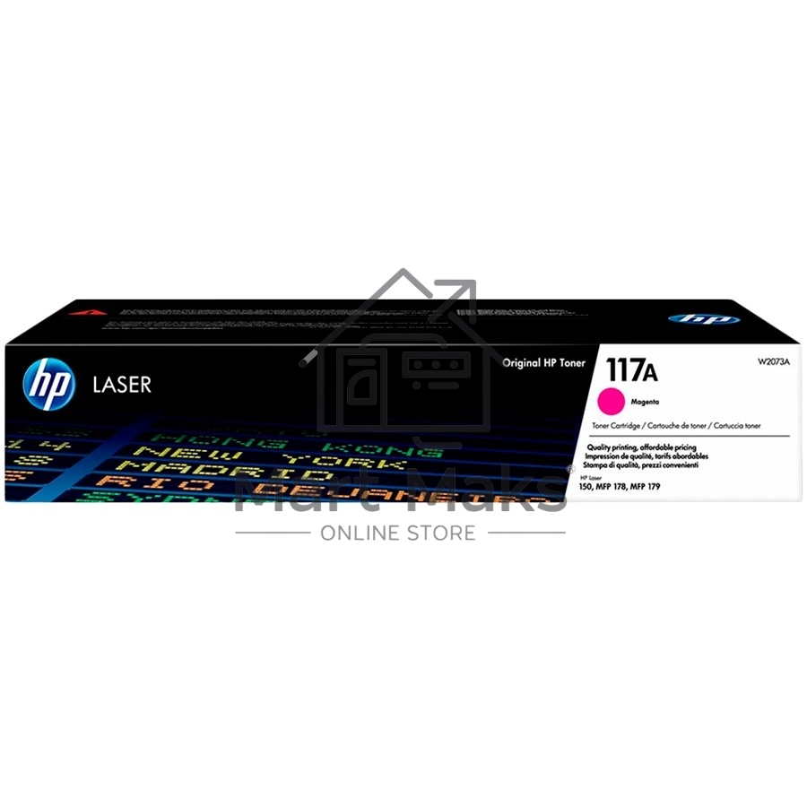Картридж лазерный HP W2073A (HP 117A) пурпурный для HP Color Laser 150/170 700 страниц.