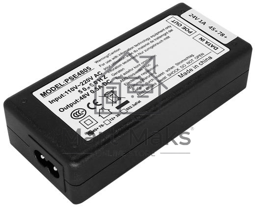 Инжектор PoE Digma DNP30W48GTAP 10/100/1000BASE-T 30Вт 100-240В(АС)