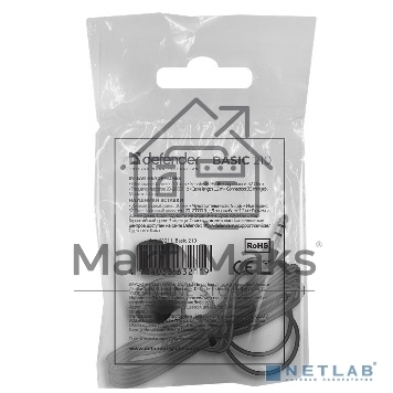 Нaушники BASIC 210 черный 63211 DEFENDER