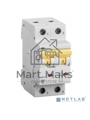 Выключатель автоматический однополюсный Iek MVA31-2-025-C ВА47-60M 2Р 25А 6кА С