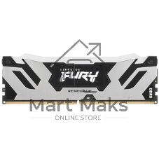 Оперативная память Kingston Fury Renegade, DDR5, 16Gb (1x16Gb), 6400MHz, CL32, DIMM, с радиатором, RGB, серебристый/черный