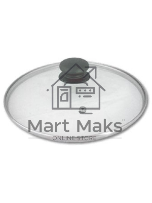 Крышка стеклян. TimA 4724 с ручкой с металл/обод 24см низ