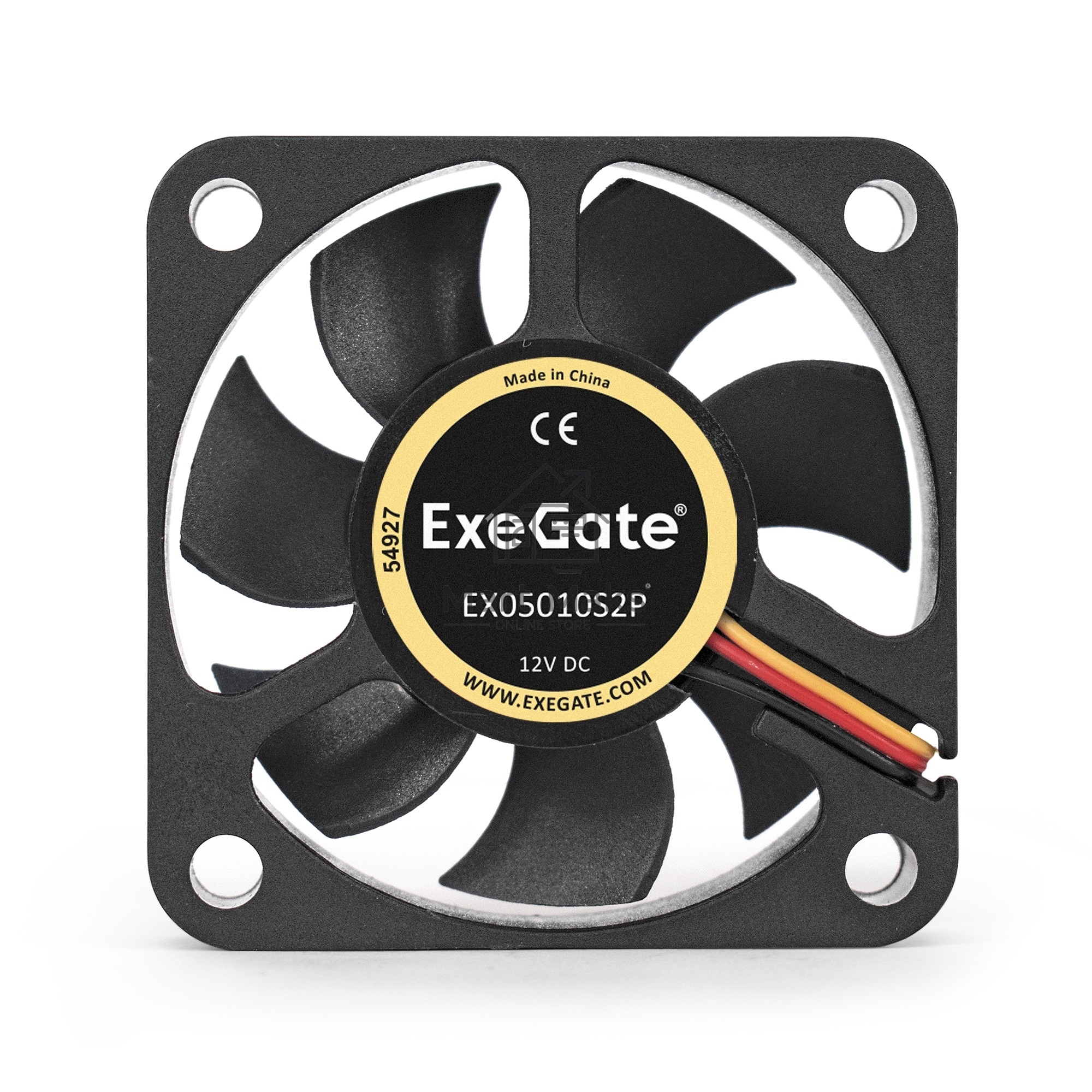 Вентилятор для корпуса ExeGate EX05010S2P черный, 50 мм, 5000 об/мин, 28 дБ, 2 pin