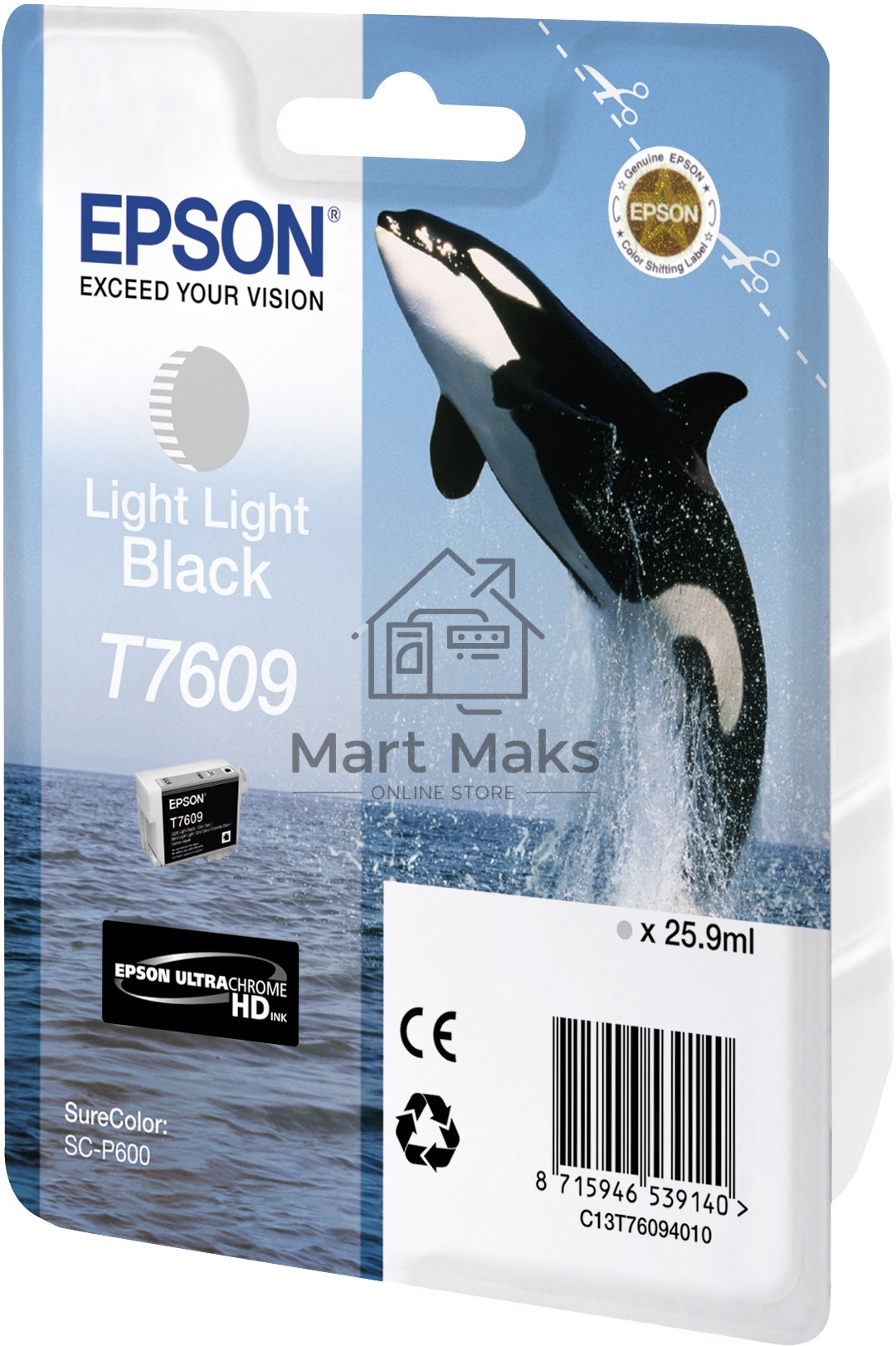 Картридж EPSON C13T76094010 светло-серый (26 мл) для SureColor SC-P600