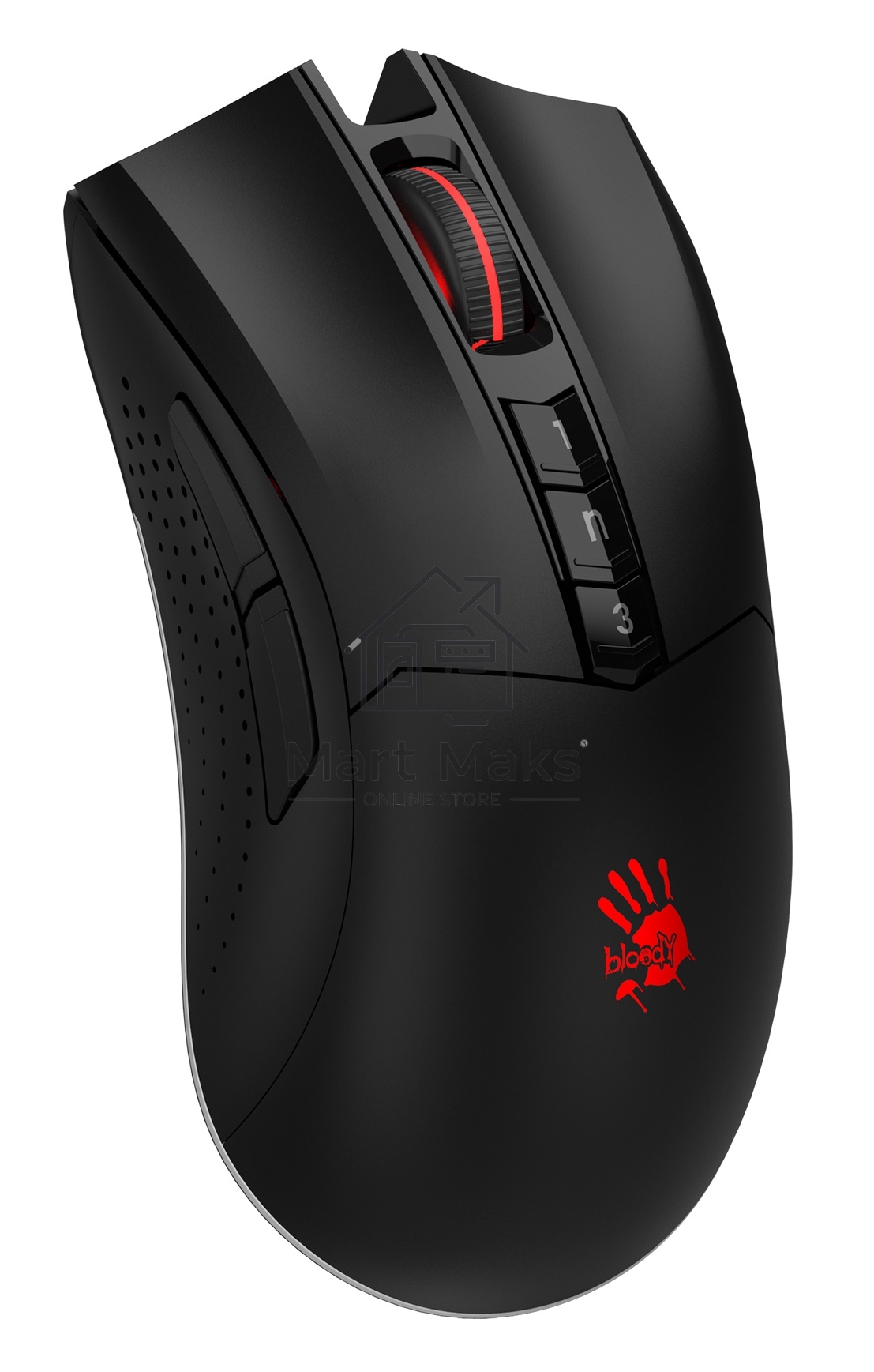 Мышь беспроводная A4Tech Bloody R90 Plus черный, 5000 dpi, радиоканал, USB, кнопки - 8