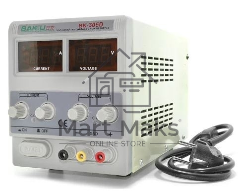 Лабораторный блок питания BAKU BK-305D 5 А, 0-30 В