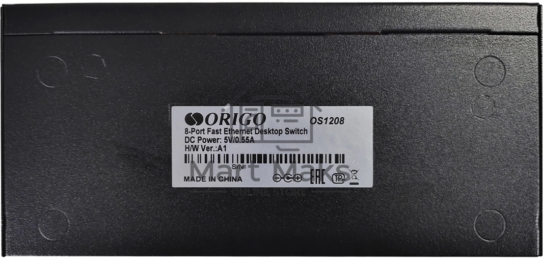 Неуправляемый 8-портовый коммутатор ORIGO OS1208/A1A 10/100 Мбит/с