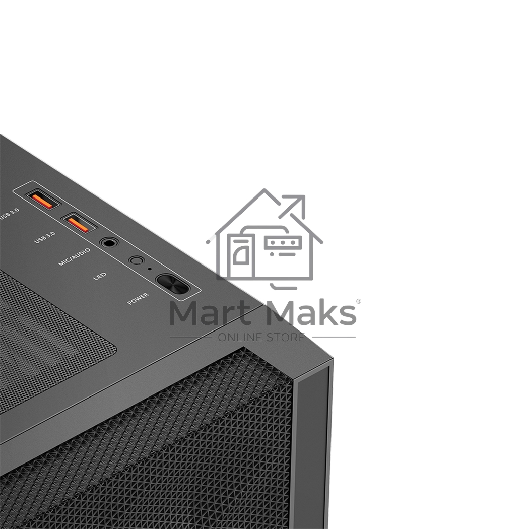 Компьютерный корпус PCCooler C3D510 BK ARGb, Tempered Glass Full Tower, Black, TG, 0.7 SPCC, 3x120мм ARGb E-ATX, ATX, mATX, mITX 170/390/410мм 2x2.5