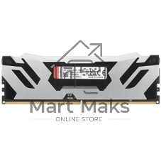 Оперативная память Kingston Fury Renegade, DDR5, 16Gb (1x16Gb), 6400MHz, CL32, DIMM, с радиатором, RGB, серебристый/черный