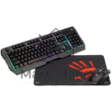 Комплект клавиатура+мышь A4Tech Bloody B1700 проводной, USB, 6000 DPI, чёрный