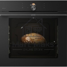 Встраиваемая электрическая духовка Gorenje BP6138B, объем 77 л, макс. температура 320 градусов, сенсорное/поворотное управление, Wi-Fi, пиролитическая очистка, телескопические направляющие на одном уровне, термощуп, AirFry, автоматические программы, динамическая система охлаждения, многоуровневое приготовление, PerfectGrill, энергоэффективность А+, черный