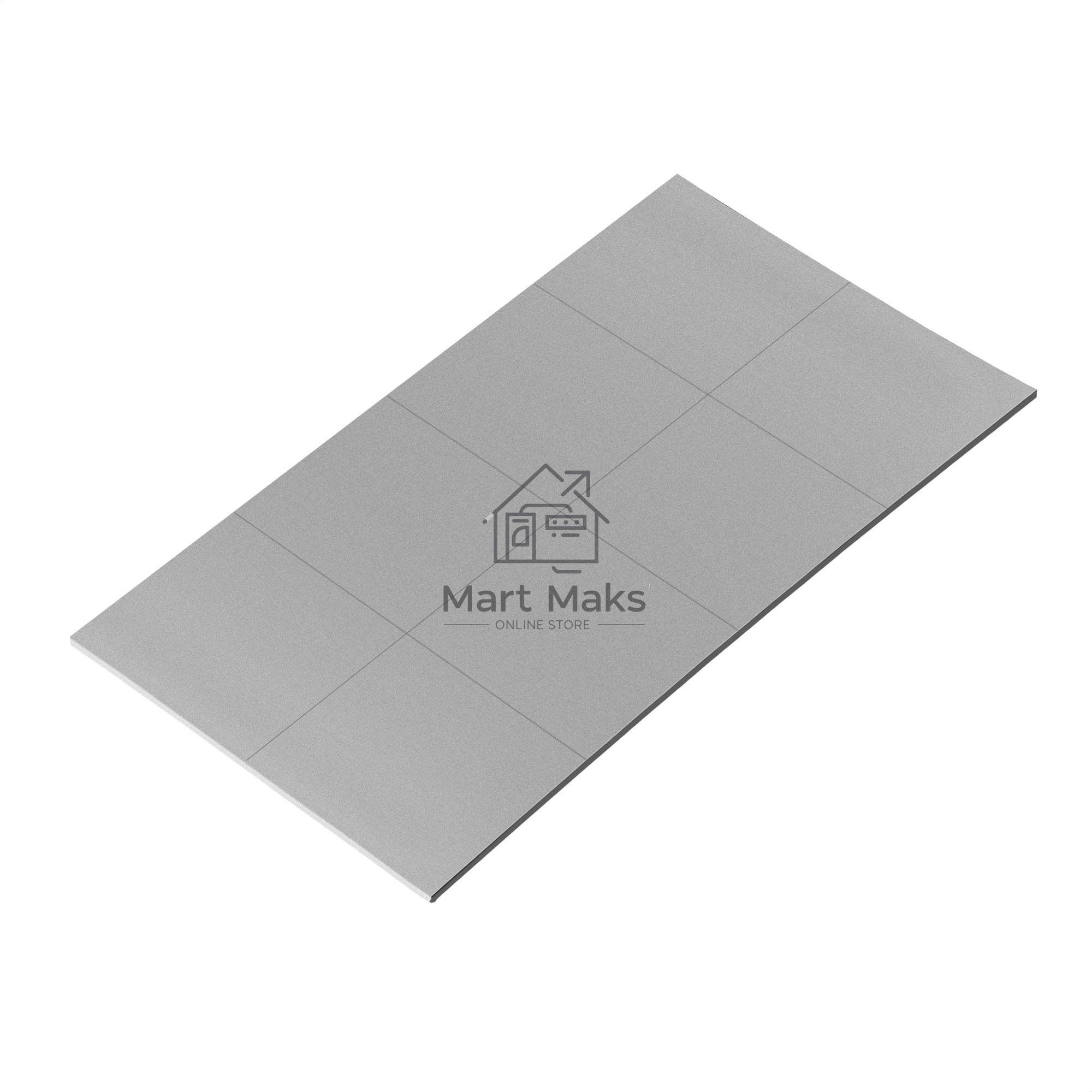 Термопрокладка ExeGate EPG-2WMK (100x100x1.5 mm, 1,7 Вт/ (м•К), теплопроводящая клейкая двухсторонняя, комплект 8шт)