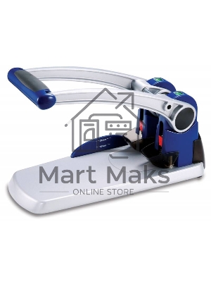 Дырокол Kw-Trio Heavy Duty 9550, до 300 листов, металл синий/серебристый, отверстий: 2, с линейкой