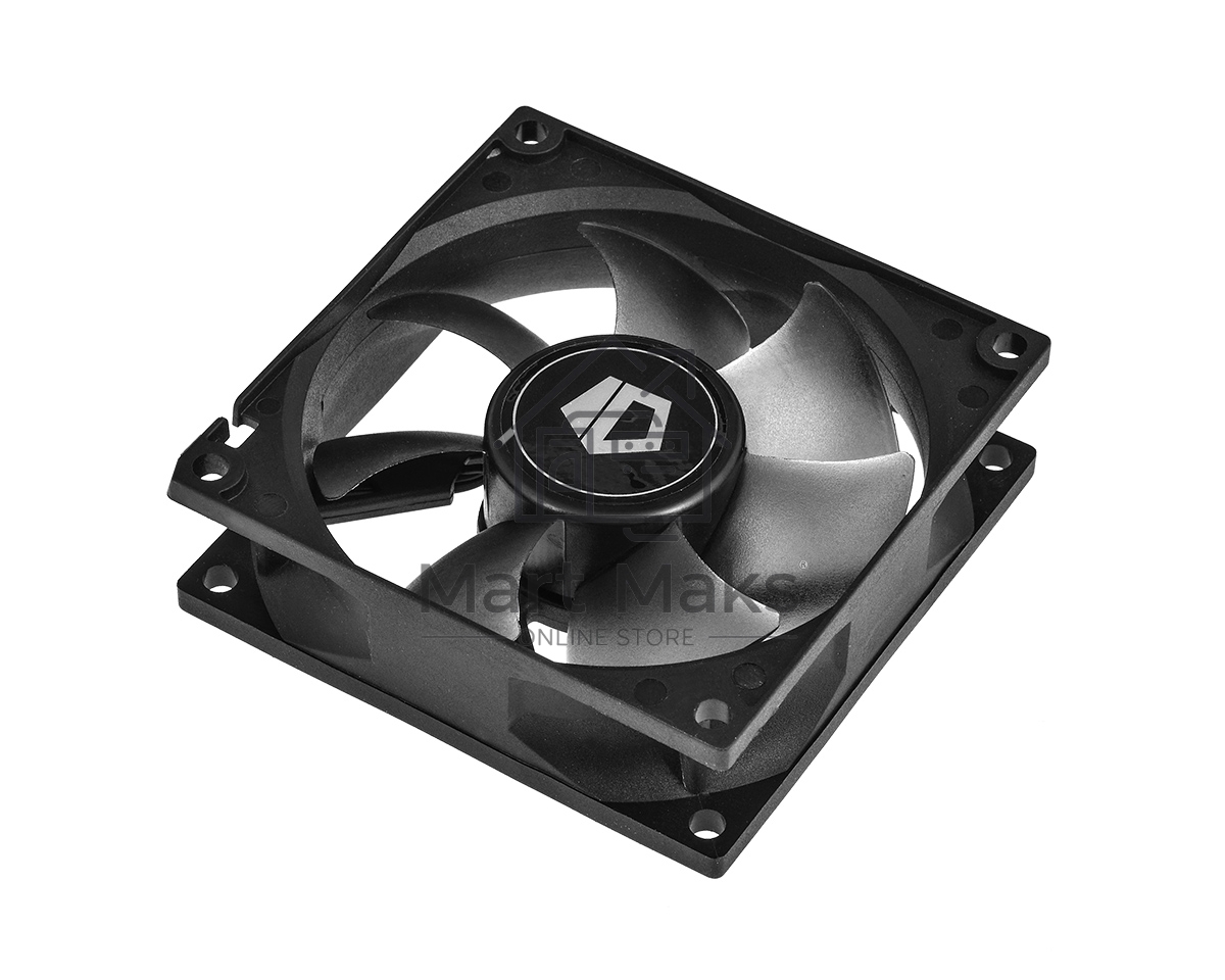 Вентилятор для корпуса ID-Cooling NO-8025-SD черный, 80 мм, 2000 об/мин, 21 дБ, 3 pin