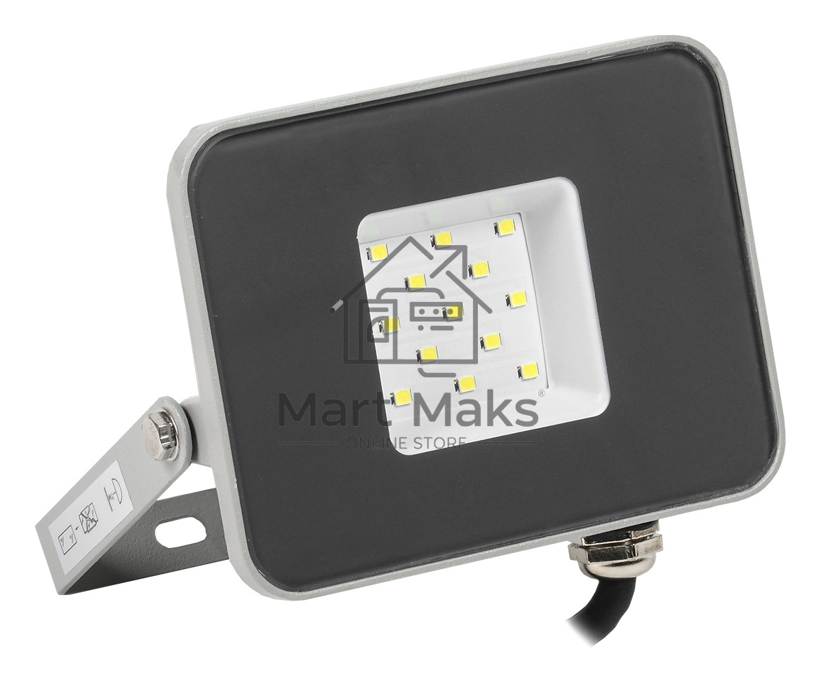 Прожектор Iek LPDO701-10-K03 СДО 07-10 светодиодный серый IP65 6500 K IEK