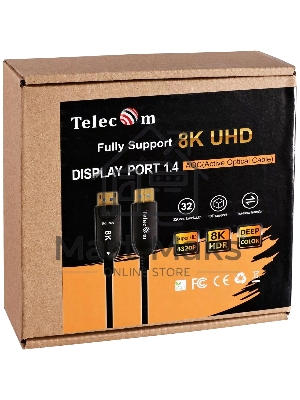 Активный оптический кабель Telecom DP1.4 8K@60Hz 30м TCG2130-30M