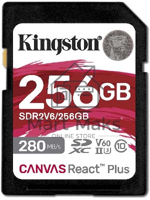 Флеш карта SDXC Kingston SDR2V6/256Gb Canvas React Plus w/o adapter 256Gb