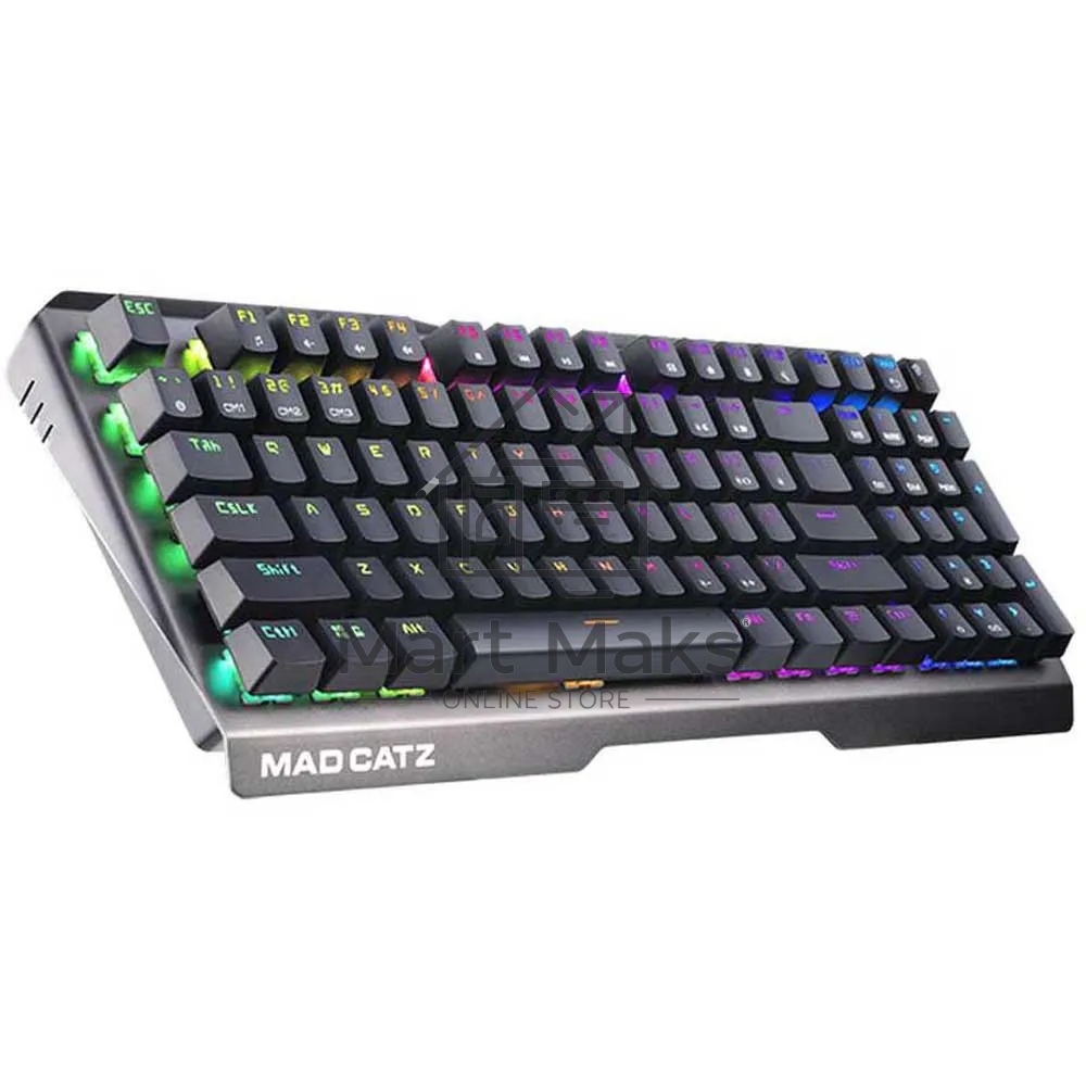Игровая клавиатура Mad Catz S.T.R.I.K.E. 13 US БЕЗ РУССКОЙ РАСКЛАДКИ чёрная (CHERRY MX RED Switch, 96 кл., RGB подсветка, USB)
