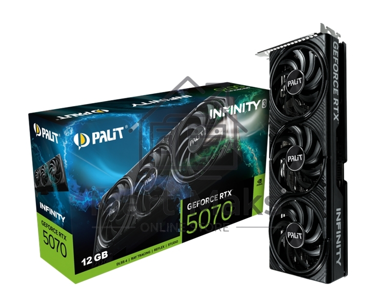 Видеокарта Palit PA-RTX5070 INFINITY 3 12GB RTX 5070 12Gb 192bit GDDR7 2325/28000 HDMIx1 DPx3 HDCP Ret