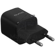 Сетевое зарядное устройство Qumo Energy PD 20W (Charger 0071), два порта: Type-C PD + USB-A QC3.0, черный