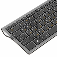 Клавиатура беспроводная Gembird KBW-1, USB, серебристый