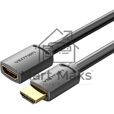 Кабель-удлинитель Vention HDMI High speed v2.0 with Ethernet 19F/19M - 2м