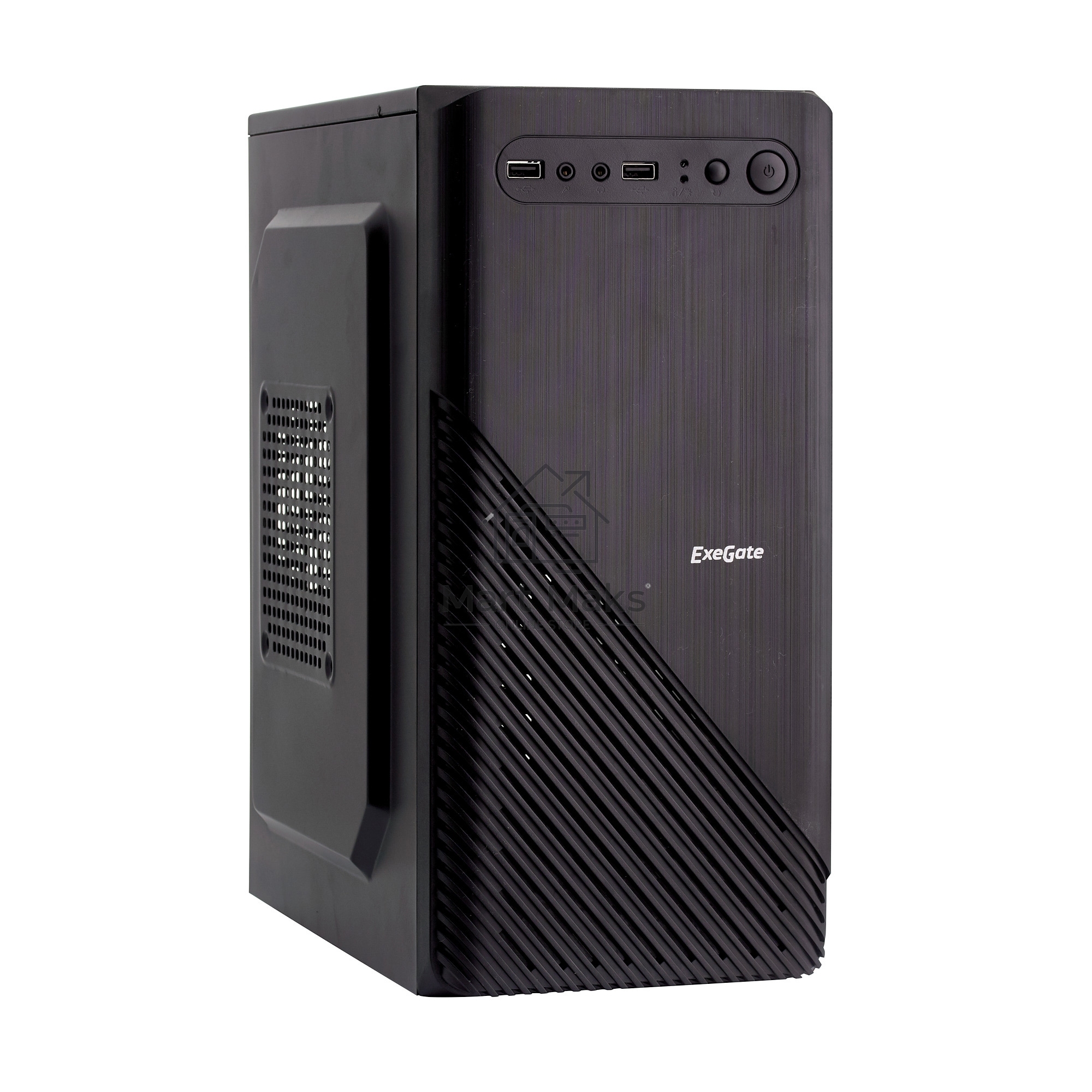 Компьютерный корпус Minitower Exegate BAA-103 Black, mATX, <AAA350, 80mm>, 2*USB, Audio