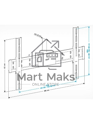 Кронштейн для телевизора Holder LCD-F6608 черный 42